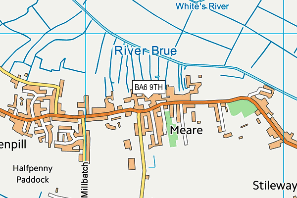 BA6 9TH map - OS VectorMap District (Ordnance Survey)