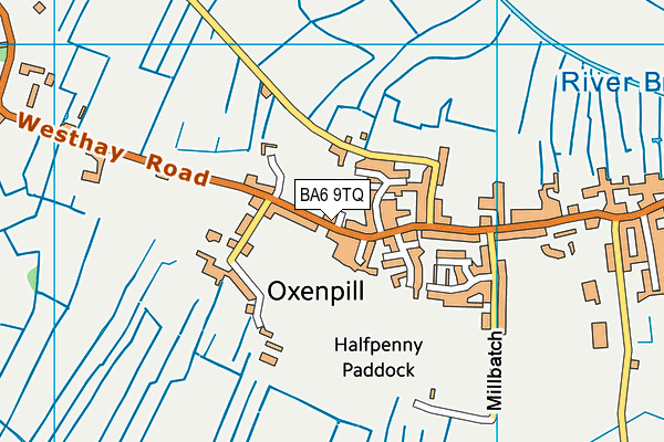 BA6 9TQ map - OS VectorMap District (Ordnance Survey)