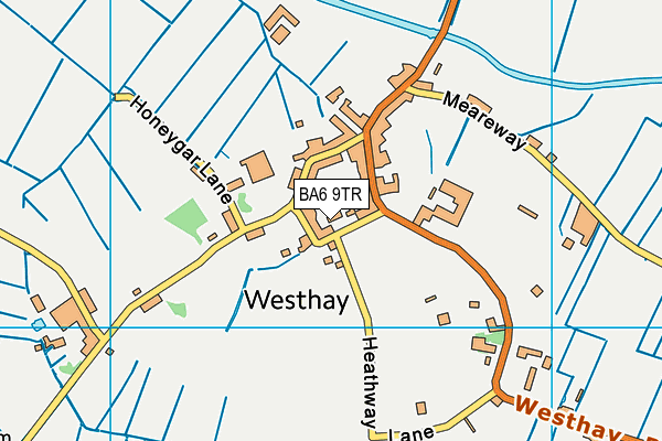 BA6 9TR map - OS VectorMap District (Ordnance Survey)