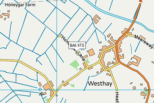 BA6 9TS map - OS VectorMap District (Ordnance Survey)
