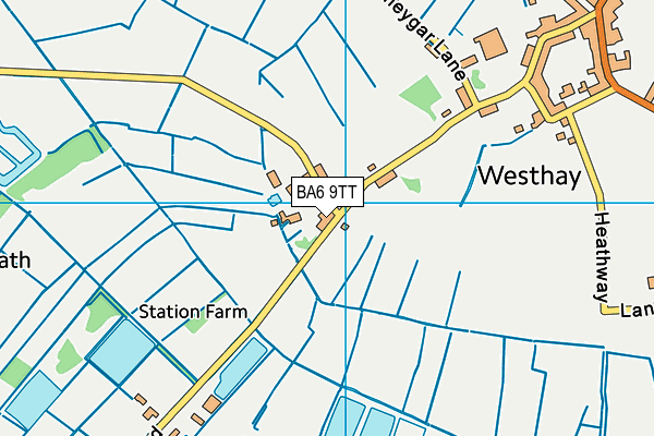 BA6 9TT map - OS VectorMap District (Ordnance Survey)