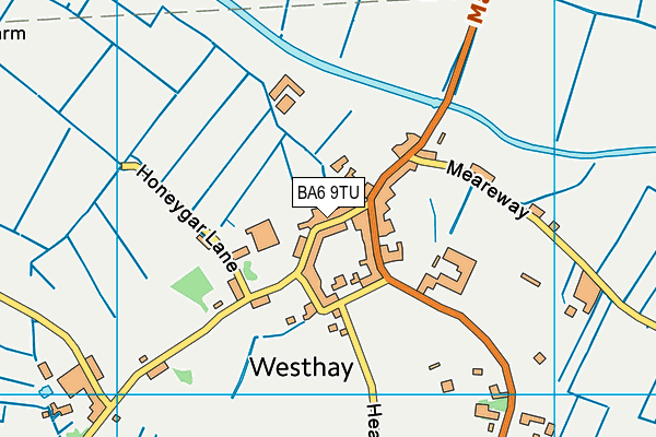 BA6 9TU map - OS VectorMap District (Ordnance Survey)