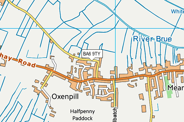 BA6 9TY map - OS VectorMap District (Ordnance Survey)