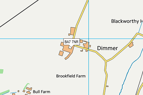 BA7 7NR map - OS VectorMap District (Ordnance Survey)