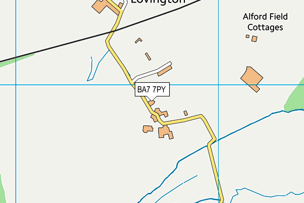 BA7 7PY map - OS VectorMap District (Ordnance Survey)