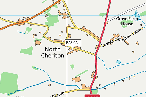 BA8 0AL map - OS VectorMap District (Ordnance Survey)