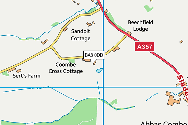 BA8 0DD map - OS VectorMap District (Ordnance Survey)