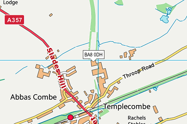 BA8 0DH map - OS VectorMap District (Ordnance Survey)