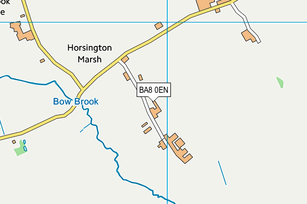 BA8 0EN map - OS VectorMap District (Ordnance Survey)