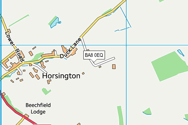 BA8 0EQ map - OS VectorMap District (Ordnance Survey)