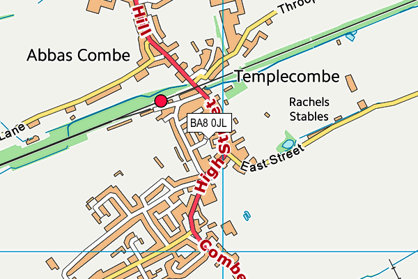 BA8 0JL map - OS VectorMap District (Ordnance Survey)