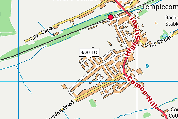BA8 0LQ map - OS VectorMap District (Ordnance Survey)
