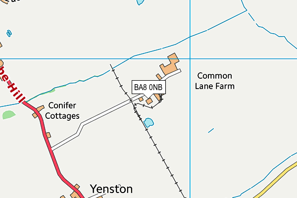 BA8 0NB map - OS VectorMap District (Ordnance Survey)