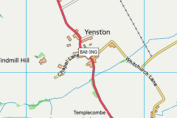 BA8 0NG map - OS VectorMap District (Ordnance Survey)