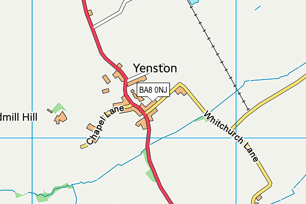 BA8 0NJ map - OS VectorMap District (Ordnance Survey)