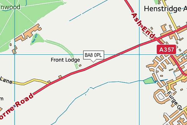 BA8 0PL map - OS VectorMap District (Ordnance Survey)