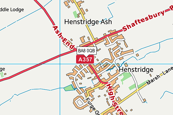 Ash Walk Recreation Ground map (BA8 0QB) - OS VectorMap District (Ordnance Survey)