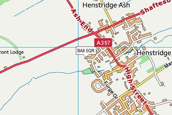 BA8 0QR map - OS VectorMap District (Ordnance Survey)