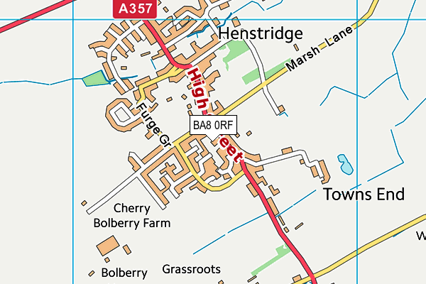 Map of WOODHAYES MANAGEMENT (HENSTRIDGE) LIMITED at district scale