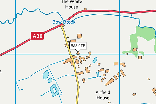 BA8 0TF map - OS VectorMap District (Ordnance Survey)