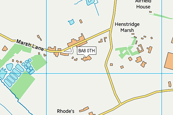 BA8 0TH map - OS VectorMap District (Ordnance Survey)