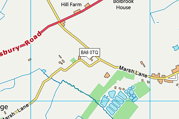 BA8 0TQ map - OS VectorMap District (Ordnance Survey)