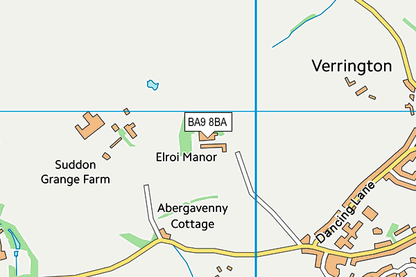 BA9 8BA map - OS VectorMap District (Ordnance Survey)