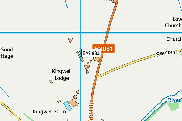 Wincanton Racecourse Playing Field map (BA9 8BJ) - OS VectorMap District (Ordnance Survey)