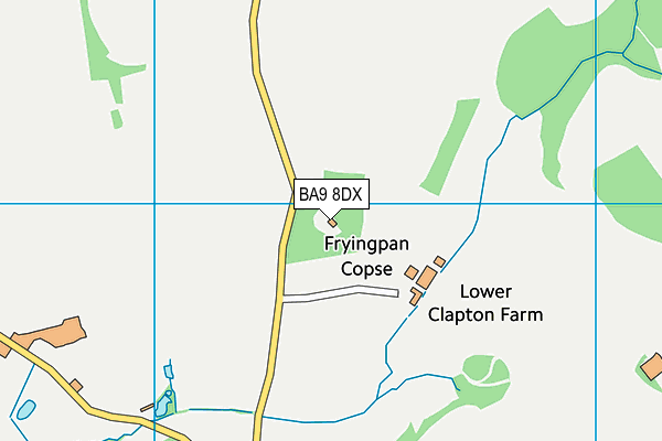 BA9 8DX map - OS VectorMap District (Ordnance Survey)