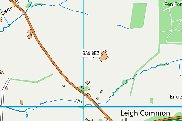 BA9 8EZ map - OS VectorMap District (Ordnance Survey)