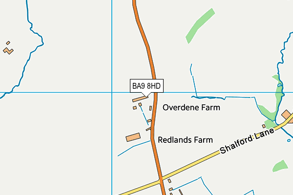 BA9 8HD map - OS VectorMap District (Ordnance Survey)