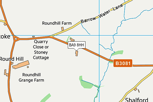 BA9 8HH map - OS VectorMap District (Ordnance Survey)