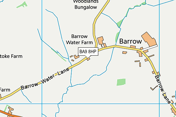 BA9 8HP map - OS VectorMap District (Ordnance Survey)
