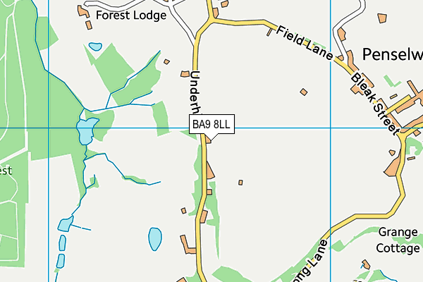 BA9 8LL map - OS VectorMap District (Ordnance Survey)