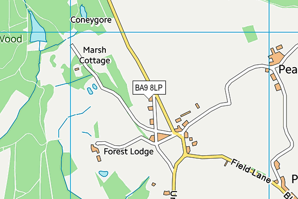 BA9 8LP map - OS VectorMap District (Ordnance Survey)