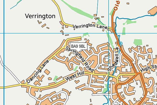 BA9 9BL map - OS VectorMap District (Ordnance Survey)