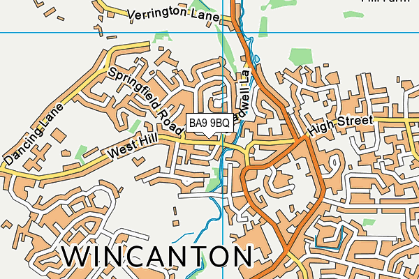 BA9 9BQ map - OS VectorMap District (Ordnance Survey)