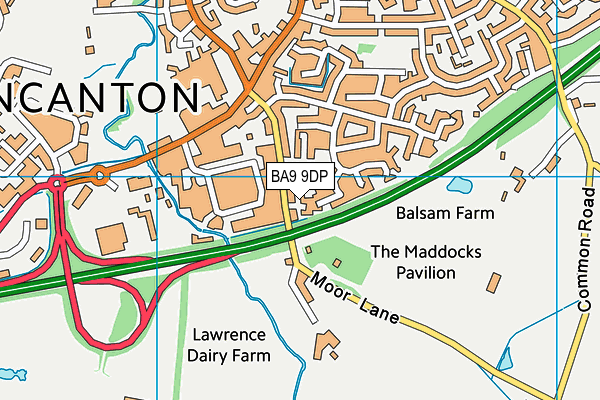 BA9 9DP map - OS VectorMap District (Ordnance Survey)