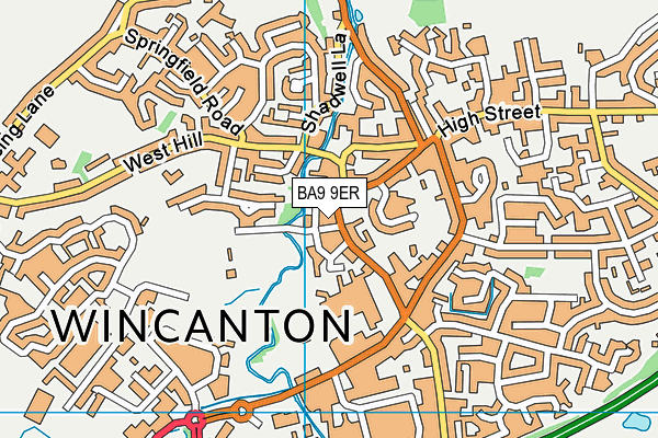 BA9 9ER map - OS VectorMap District (Ordnance Survey)