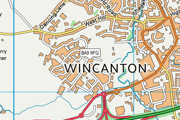 BA9 9FQ map - OS VectorMap District (Ordnance Survey)