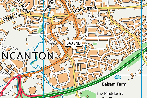 BA9 9ND map - OS VectorMap District (Ordnance Survey)