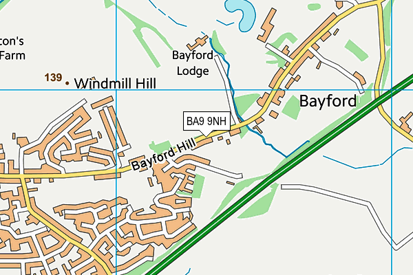 BA9 9NH map - OS VectorMap District (Ordnance Survey)