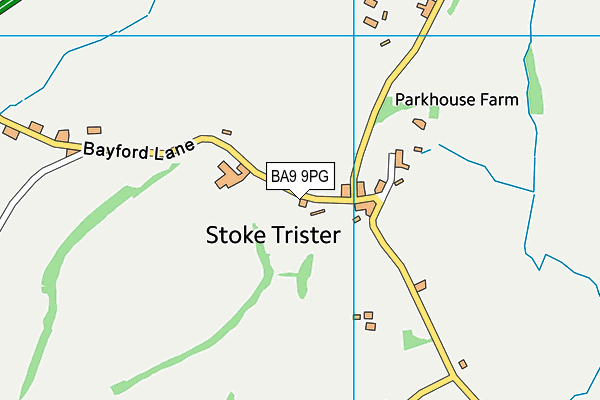 BA9 9PG map - OS VectorMap District (Ordnance Survey)