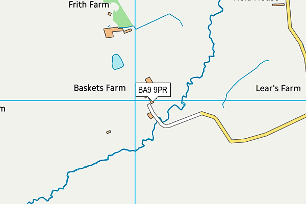 BA9 9PR map - OS VectorMap District (Ordnance Survey)