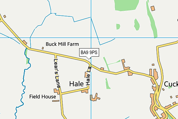 BA9 9PS map - OS VectorMap District (Ordnance Survey)