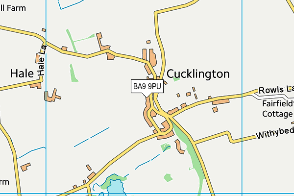 BA9 9PU map - OS VectorMap District (Ordnance Survey)