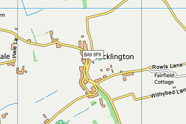 BA9 9PX map - OS VectorMap District (Ordnance Survey)