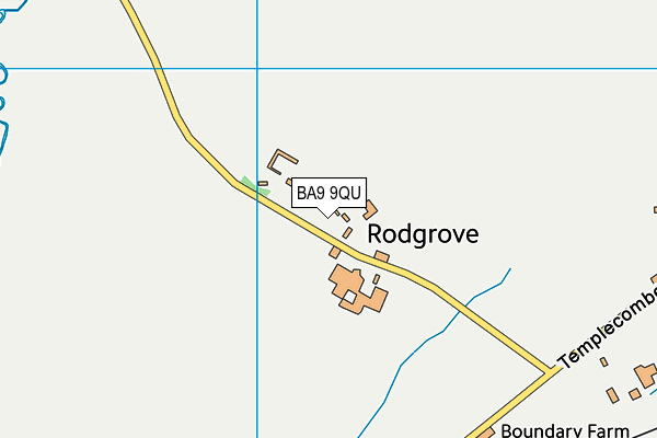 BA9 9QU map - OS VectorMap District (Ordnance Survey)