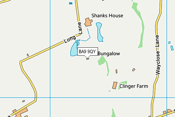 BA9 9QY map - OS VectorMap District (Ordnance Survey)