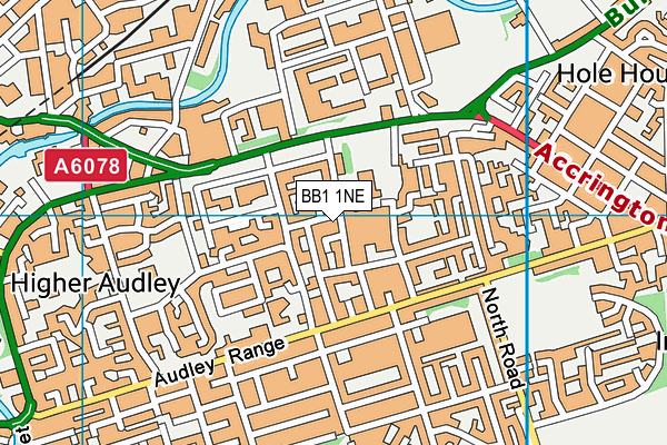 Blackburn St Thomas' Church of England Primary School map (BB1 1NE) - OS VectorMap District (Ordnance Survey)